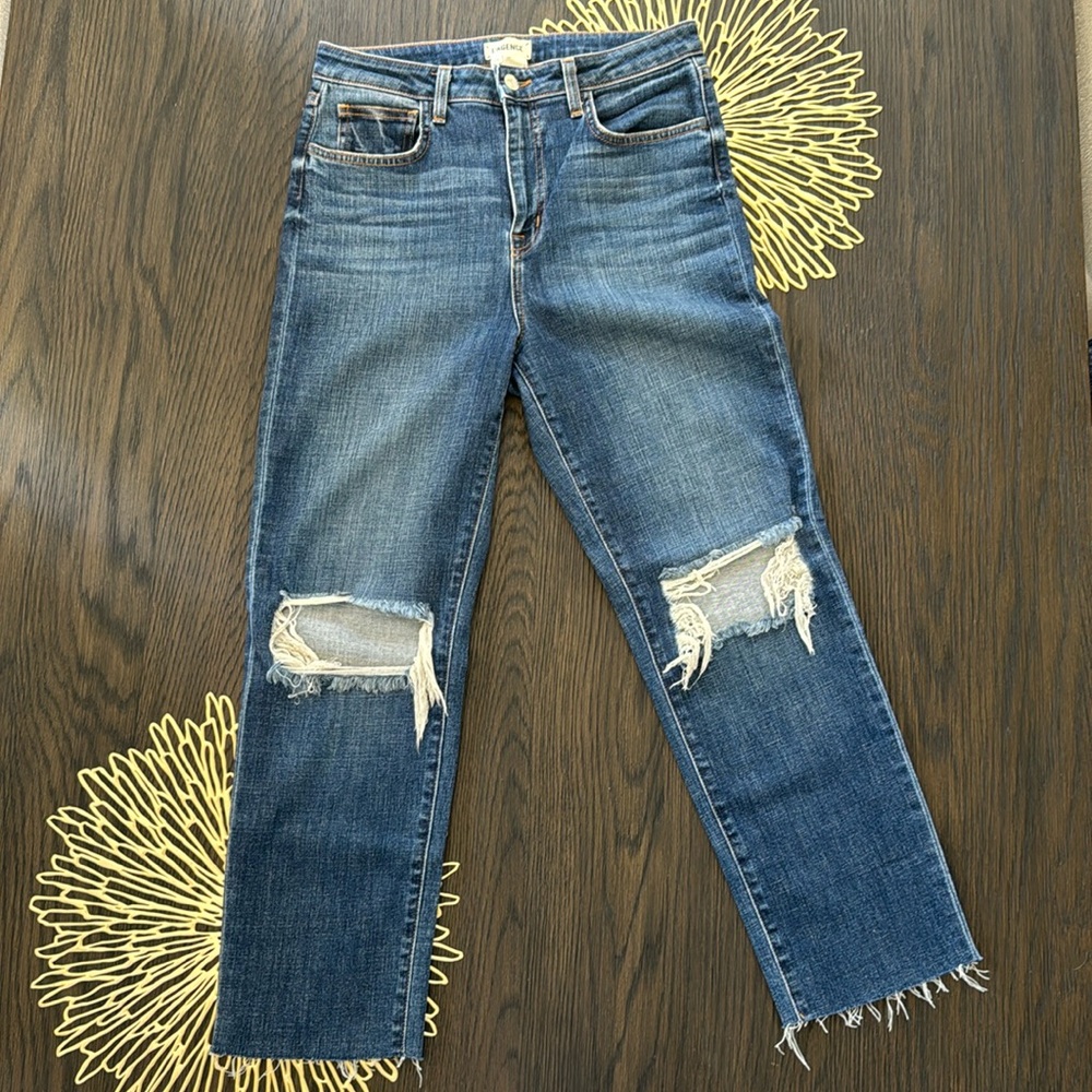 L’Agence Audrina High-rise straight leg Jean